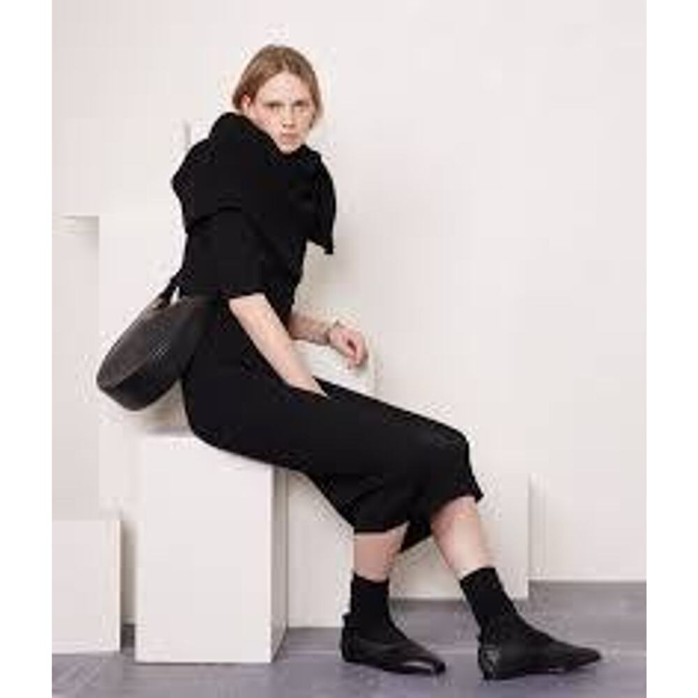 Officine Generale Black Midi Dress
